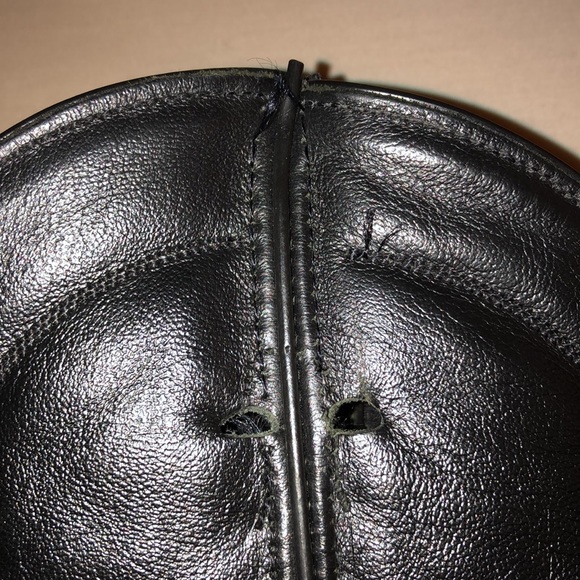 ABILENE MEN BLACK LEATHER COWBOY BOOTS SZ. 7 - Picture 6 of 10